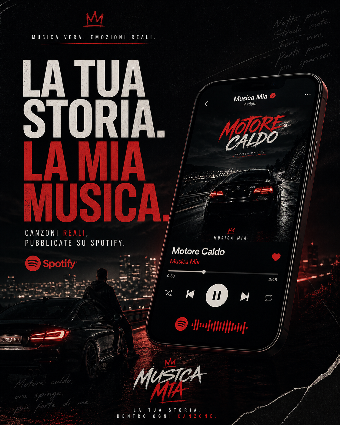 CANZONE PERSONALIZZATA + Pubblicazione Spotify / Canzone pronta in 24h